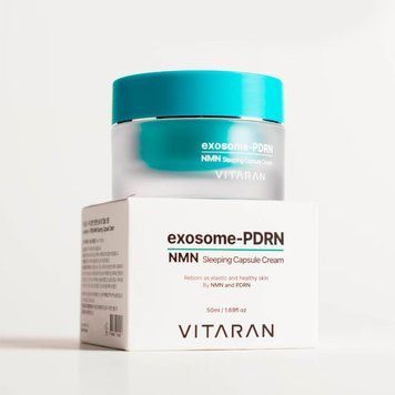 Крем для інтенсивного нічного відновлення шкіри VITARAN Exosome-PDRN NMN Cream 50ml vt-03 фото